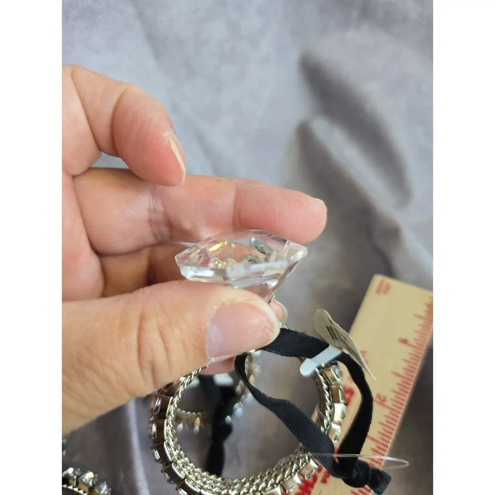 6 Pier 1 Engagement Ring Style Christmas Ornament Diamond Like Design Flaws
